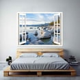 thumbnail image 2 of IDEA4WALL Wall Murals Fake White Window with Stones Stand in the Lake Removable Wallpaper Peel and Stick Wall Stickers - 36x48 inches, 2 of 4