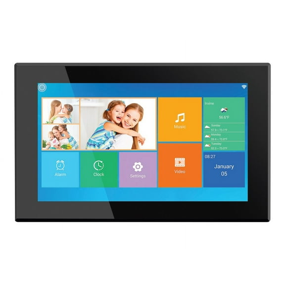 Aluratek AWS15F - Digital photo frame - 16 GB - 15.6" - 1920 x 1080 - black