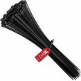 thumbnail image 1 of BRILLAR Bridas para cables de nailon Rilsan negras de 300 mm x 3,6 mm, paquete de 100, 1 of 5