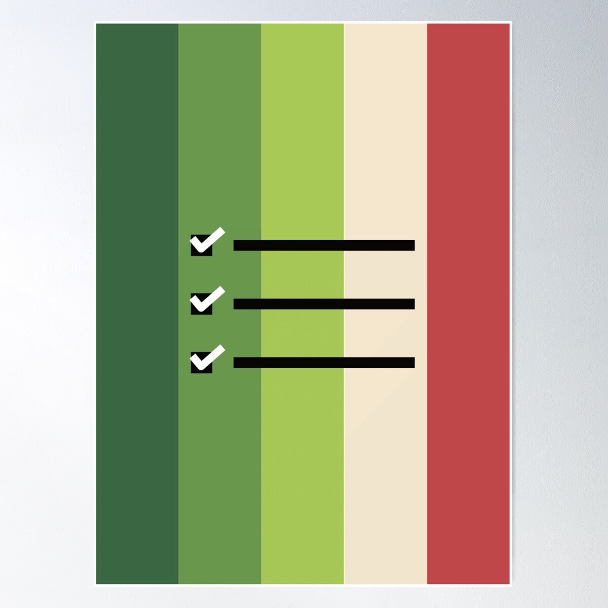 Order Status With Colorful Design For Living Room Bedroom Art Poster , Poster Print Only