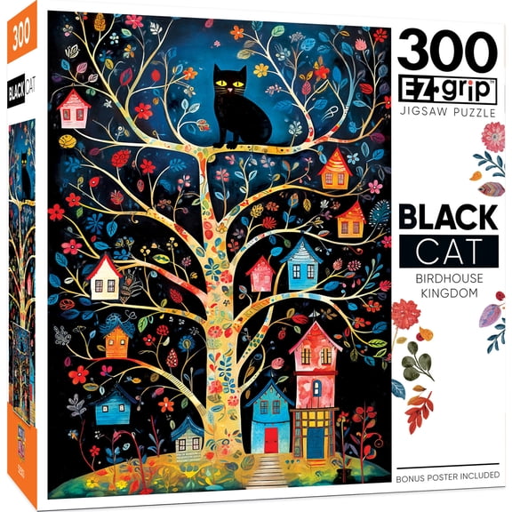 MasterPieces 300 Piece EZ Grip Jigsaw Puzzle - Birdhouse Kingdom - 18"x24"