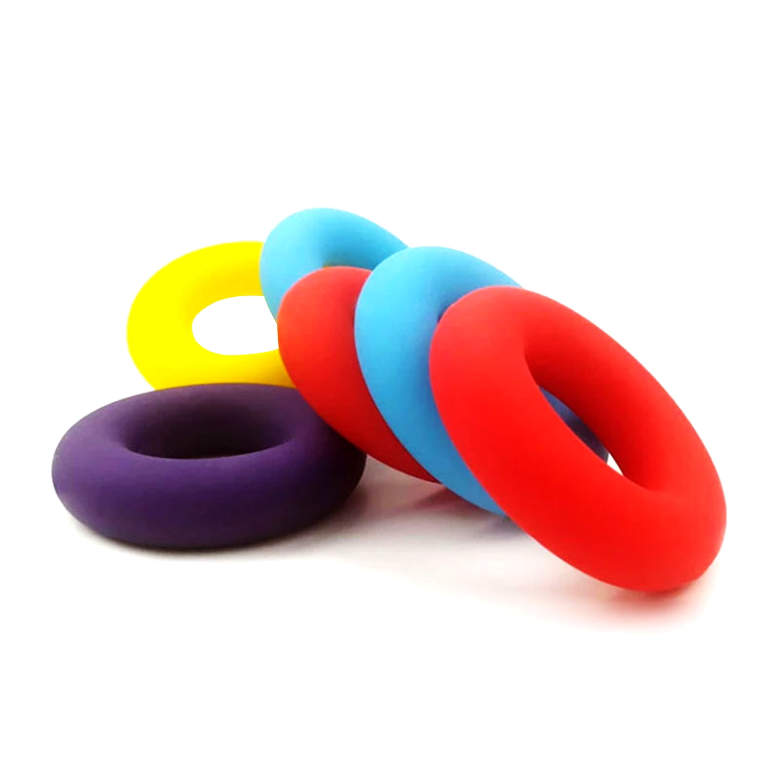 Finger Exercise Ring Silicone Hand Grip Arms Muscle Power Training 20-60lb 