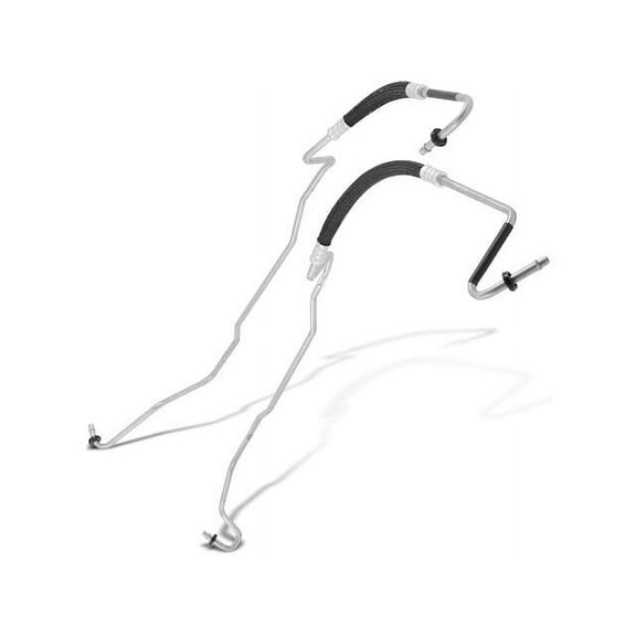 Transmission Oil Cooler Line 2 - Compatible with 2005 - 2006 Jeep Liberty 2.8L 4-Cylinder