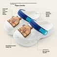 thumbnail image 6 of Wuxian Girls Sandals Cute Clogs Cartoon Garden Shoes Boys Girls Slides Slippers Indoor Outdoor Children Water Shower Beach Pool Footwear,White,1-3 Years, 6 of 6