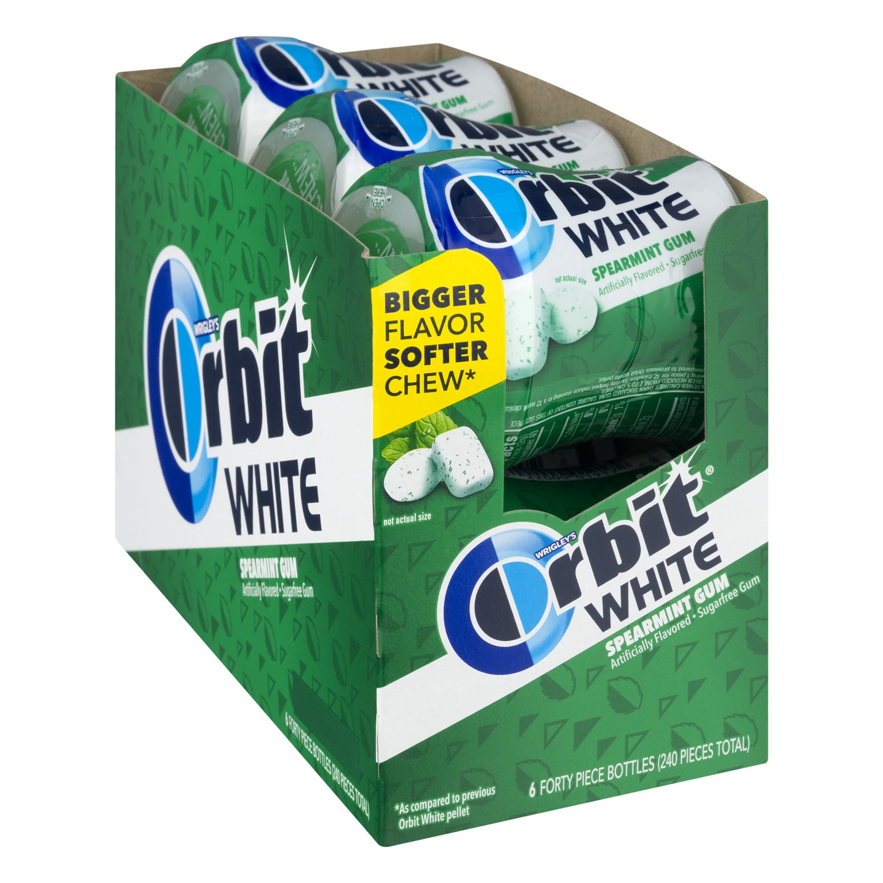 Orbit White Spearmint Soft Chew Gum, 40 Piece,