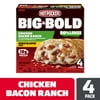 Hot Pockets Frozen Snacks Chicken Bacon Ranch Cheddar Ranch Blasted Crust Sandwiches, 27 oz (Frozen)