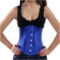thumbnail image 2 of Gothic Underbust Corsets for Women, Corset Tummy Control Shapewear Women,Black Corset Top Sexy Waist Trainer Fashion Solid Bustier Plus Size Corset Lingerie Underwear, 2 of 4