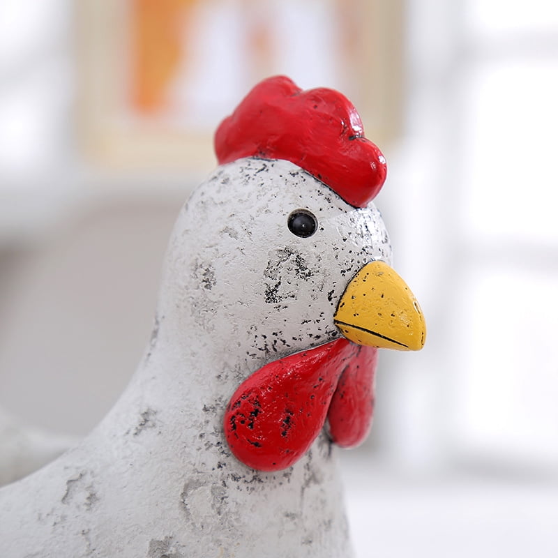 Resin Chicken Planter Hen and Chicks Statue Flower Pot Farm Animals Succulent Pots Planter Bonsai Plant Holder Interesting Garden Apartment Dining Table Decor Aesthetic Ornaments