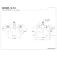 thumbnail image 2 of Kingston Brass CC2660 Vintage Wall Mount Tub Faucet with Riser Adaptor, Matte Black, 2 of 4
