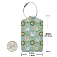 thumbnail image 2 of Rocae Chicken Laying Eggs for Leather Luggage Baggage Tags ID Label Privacy Cover ID Label with Stainless Steel Loop and Address Card, 2 of 5