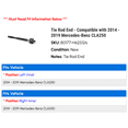 thumbnail image 2 of Tie Rod End - Compatible with 2014 - 2019 Mercedes-Benz CLA250 2015 2016 2017 2018, 2 of 2