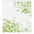 thumbnail image 3 of Ambesonne Green Shower Curtain, Spring Time Butterfly, 69"Wx75"L, Lime Green Pale Green, 3 of 3