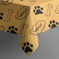 thumbnail image 5 of Paw Prints and Bones Square Tablecloth,Waterproof Square Table Cover,Wipeable Spillproof Washable Table Cover for Home Kitchen Party Decor 52"x52"(132x132cm), 5 of 6