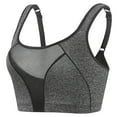 thumbnail image 2 of Lovskoo Sports Bras For Women - High Impact Seamless Support Bra Non Padded For Yoga Gym Workout Fitness Gray, 2 of 7