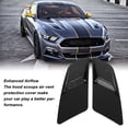 thumbnail image 3 of Front Bonnet Hood Intake Cover, Black Glossy 2 Pcs Direct Replacement Hood Scoops Air Vent  Cover  for  2015-2017, 3 of 8
