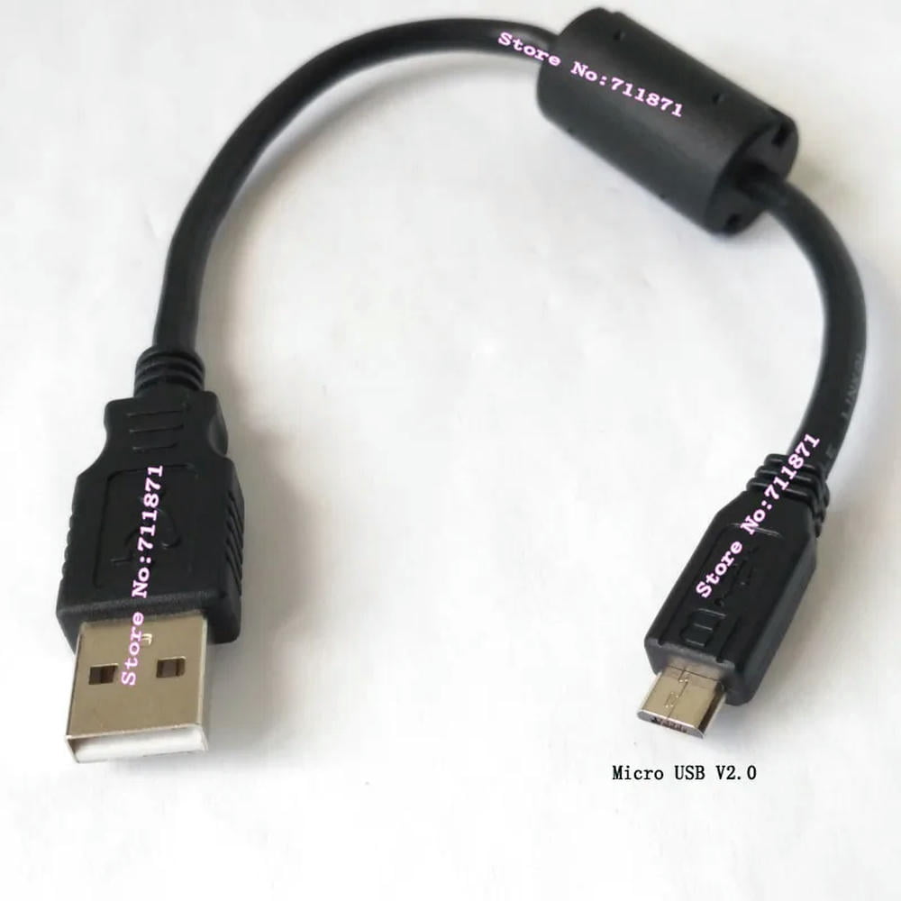 FOR Anti interference short 25cm A Male to Micro B Male USB2.0 Cable Line With Magnetic Ring Usb2.0 A Male Micro Usb V2.0 Male Line