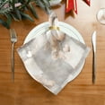 thumbnail image 2 of Satin Native Fab Cotton Dinner Napkin Whimsical Gray Pumpkins Reusable, 2 of 8