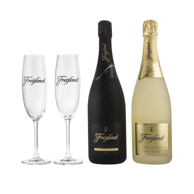 Vino Espumoso Freixenet Cordon Negro 750 ml Carta Nevada Semisec 750 ml 2 copas