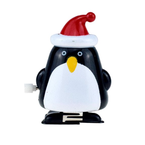 1PC Christmas Clockwork Toy Penguin Clockwork Wind Up Toys Fun Cartoon Juguetes educativos Gran regalo para niños (Walking Fat Penguin)