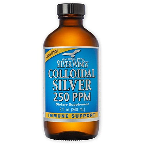 Natural Path Silver Wings Colloidal Silver 250Ppm, 8 Fl. Oz. Cap Top