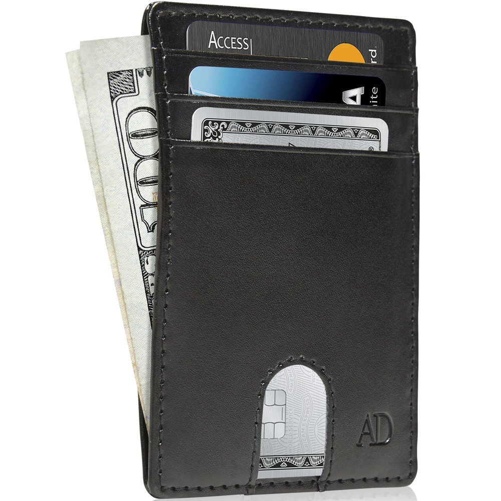 Access Denied Slim Minimalist Wallets For Men Vegan Leather Front