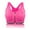 Red, variant on High Impact Sports Bras for Women Gym, Front Zipper Closure Padded Yoga Bras for Workout Running Sport, Beige, S