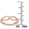 thumbnail image 5 of SuperJeweler Split Shank Diamond Solitaire Promise Ring In Rose Gold For Women, 5 of 6