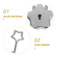 thumbnail image 3 of WHAMVOX 2pcs Mini Diary Book Lock Small Piggy Shaped Container Padlock, 3 of 8