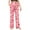 E Pink, variant on Horkkom Pajama Pants for Men Women Elastic Waist Casual Comfy Bottoms Loose Spring Fall Pajamas Sleepwear Full Length Pants with Pockets L