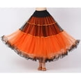 thumbnail image 3 of de baile de salón s con gradas de columpio largo para mujer Vestido con capas de ropa de baile Naranja Colcomx vestido de baile latino, 3 of 8