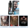 thumbnail image 4 of Mustache & Beard Dye, Black Hair Dye Shampoo, Instant Natural Black Shampoo for Gray Hair Coverage, Permanent Hair Coloring with Plant Extract for Facial Hair, 5min Color Dye, 200ml/6.8oz, 4 of 10