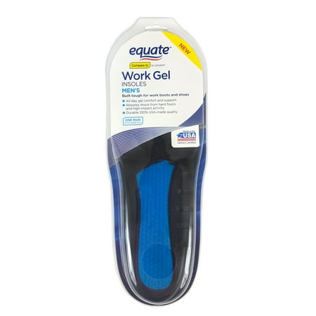Equate Men's Work Gel Insoles