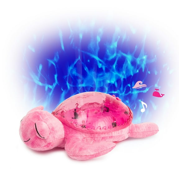 Cloud B Tranquil Turtle Sound Soother and Projector Nightlight Toy in Pink