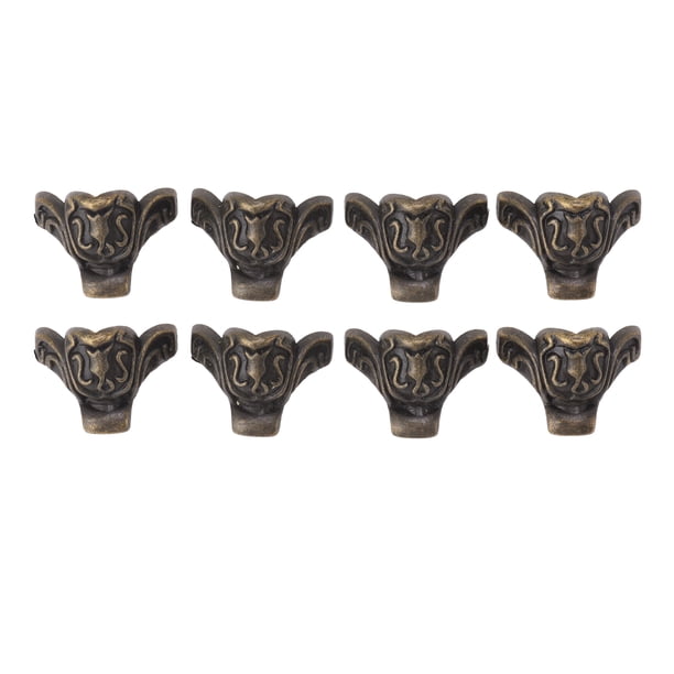 Patas decorativas de aleación de zinc, 8 piezas de herrajes para cajas de joyería, herrajes para cajas de vino tinto, pies protectores de esquina, innovación moderna