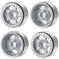 thumbnail image 5 of Baohd Wheel Rims For 1/10 SCX10 Crawler RC Car Accessories Replacement Parts Accessory Silver, 5 of 5