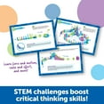 thumbnail image 3 of Learning Resources STEM Explorers Domino Action, juguetes STEM para niños, 59 piezas, regalos para niños y niñas a partir de 5 años, 45 dominós, 10 tarjetas de desafío de doble cara, piezas de obstácu, 3 of 5