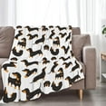 thumbnail image 3 of Yibo Cattle Animal Print Blanket Flannel Soft and Comfortable Anti-static Bed Sofa Blanket, 3 of 9