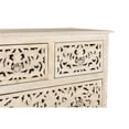 thumbnail image 4 of Taran Designs Monte 6-drawer Floral Carved Solid Wood Chest in White, 4 of 6