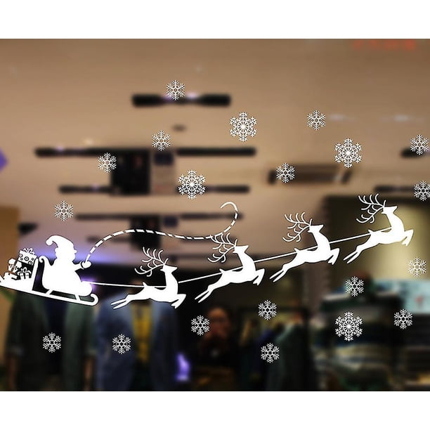 Pegatinas navideñas Sin pegamento Pegatinas electrostáticas Pegatinas decorativas navideñas