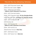 thumbnail image 2 of Max Advanced Brakes - Brake Kit for 2005-2008 Chevy Cobalt Malibu Pontiac G5 G6 Pursuit Saturn Aura Ion Front and Rear Replacement Geomet Coated Disc Brake Rotors and Ceramic Brake Pads, 2 of 9