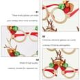 thumbnail image 2 of KAKOWELY gafas decorativas para fiesta navideña, de alce, doradas, rojas y rosadas., 2 of 5
