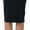 Black, variant on ToBeInStyle Women's Premium Cotton-Blend Basic Knee Skirt - Ruby - M
