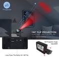 thumbnail image 2 of Relaj de alarma de proyeción para dormitorio con término higrómetro proyecto digital relaj de techo Pantalla LED descuidado Con Cargador USB 180 Conarmas Rotable Duales Duales, 2 of 7