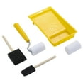thumbnail image 4 of Lipstore Mini Paint Rollers Compact Paint Roller with Tray for Door Cabinet Paintwork Yellow, 4 of 8