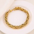 thumbnail image 3 of Glamon Mens Bracelet Gold Silver Color Royal Chain Bracelet For Men 6mm High Quality Stainless Steel Bracelets Fashion Jewellery Breslet For Men Acces, 3 of 5