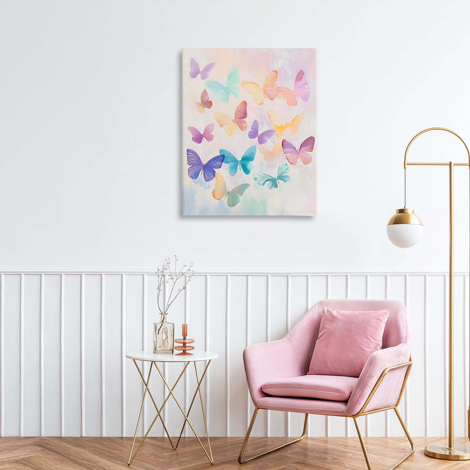Stupell Industries Pastel Butterfly Dreams Canvas Wall Art, design by The Prints Vibe