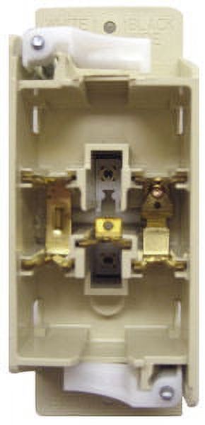 Pass & Seymour Mobile Home Almond Receptacle – Self-Contained With Snap-On Wall Plate