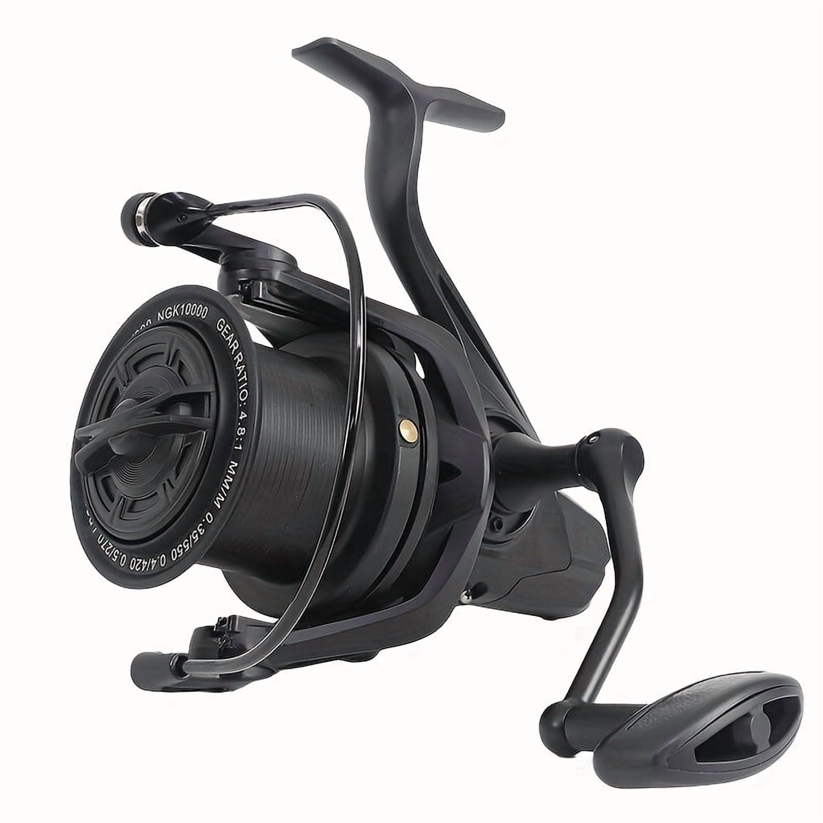 Large Deep Sea Fishing Reel 10000 Series Spinning Reel Durable Metal Construction High Line Capacity Saltwater Fishing Reel For Big Game Ocean Fishing
