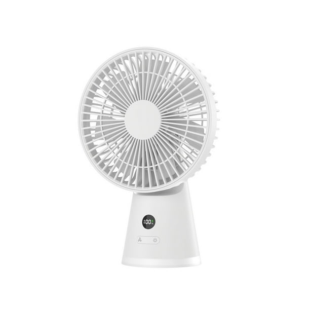 Ventilador de Escritorio Portátil de 3600 MAh, Inalámbrico, USB, 5 Velocidades, Mini Ventilador de Mesa para Casa y Oficina, Color .