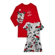 Minnie Mouse Girls Christmas Dress, 2-Pack, Sizes 4-12
